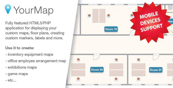 YourMap – 带有后端面板的可定制地图