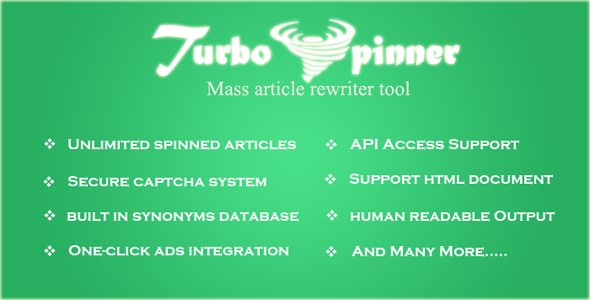 Turbo Spinner：文章重写器