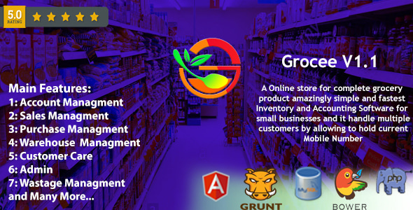 Grocee – 使用 Telecaller 完成杂货店后端