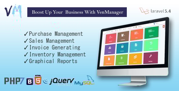 VenManager – 库存、账户和销售管理