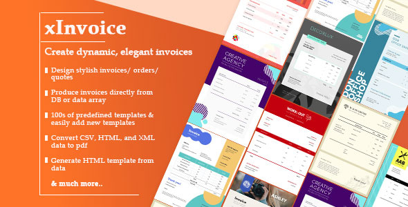 xInvoice – 动态生成设计精美的发票
