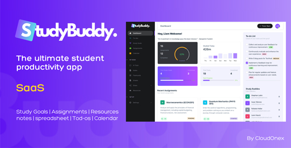 StudyBuddy SaaS – 协作学生生产力工具