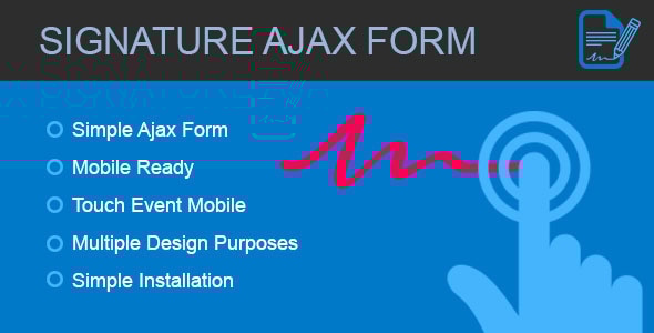 签名表单 – 带有画布签名的 Ajax 表单