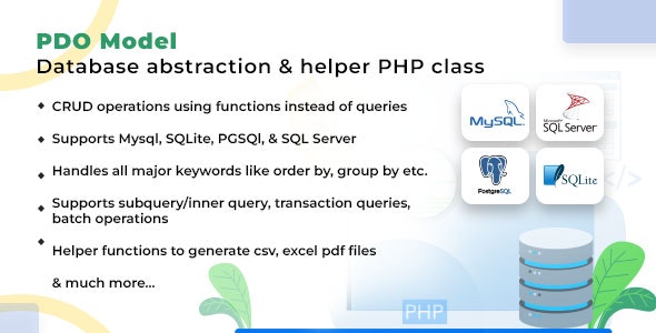PDOModel – 数据库抽象和帮助程序 PHP 类