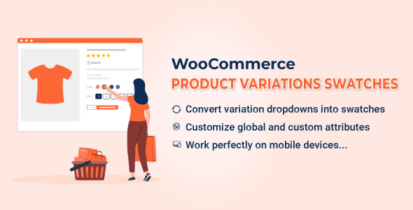 WooCommerce 产品变体色板