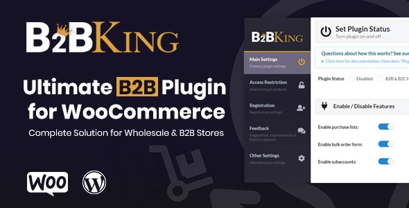 B2BKing – 终极WooCommerce B2B和批发插件