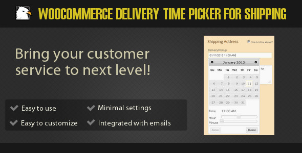 用于运输的 WooCommerce 交货时间选择器