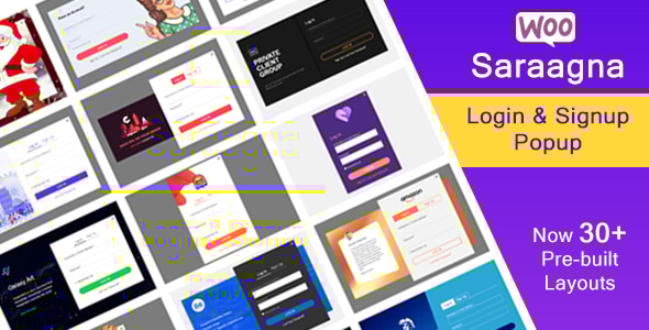 萨拉格纳 |WooCommerce 登录 – 注册弹窗插件