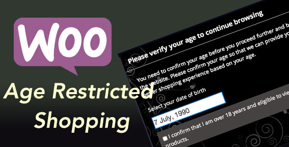 Woocommerce 限龄购物