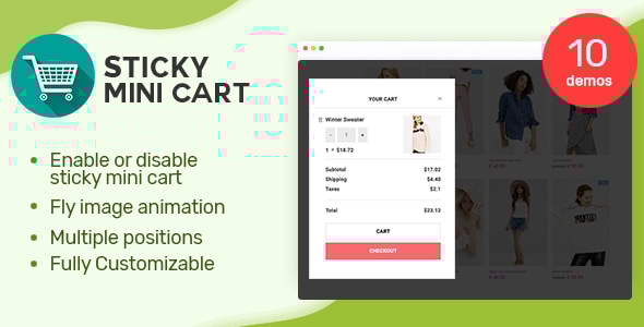WooCommerce 的粘性迷你购物车