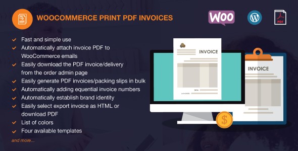 WooCommerce PDF 发票专业版