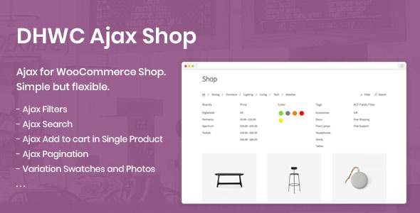 DHWC Ajax – 为 WooCommerce 商店启用 Ajax