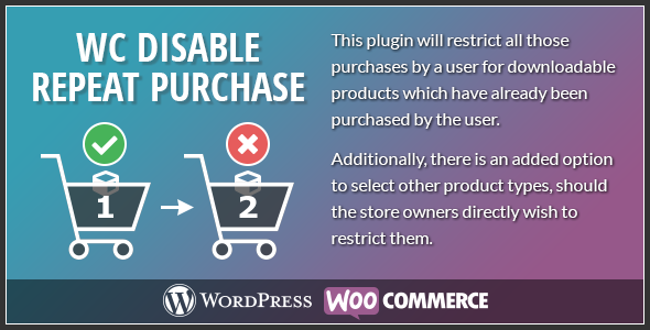 Woocommerce 禁用重复购买