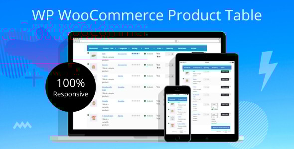 WP WooCommerce 产品表
