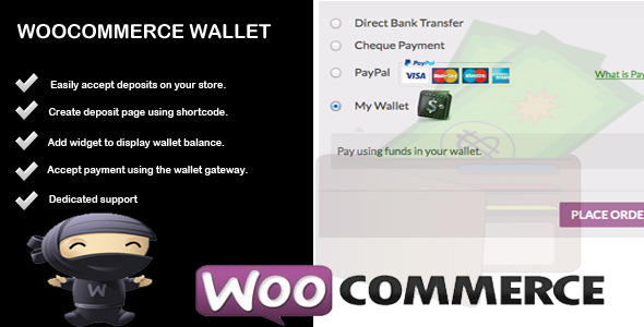 钱包 – Woocommerce账户存款和付款