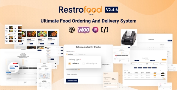 RestroFood 餐厅 |在线食品订购和配送WordPress插件