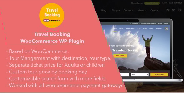 旅行预订 – WooCommerce WordPress 插件