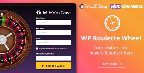 WP 轮盘赌 – 旋转赢取 WooCommerce 优惠券