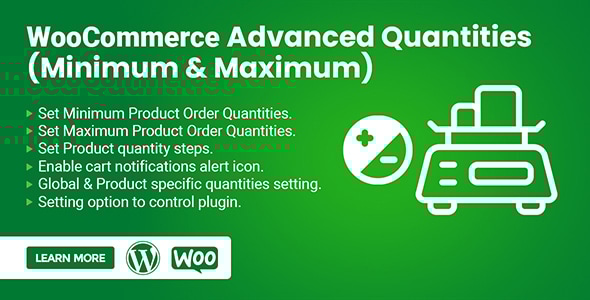 WooCommerce 高级数量（最小和最大）