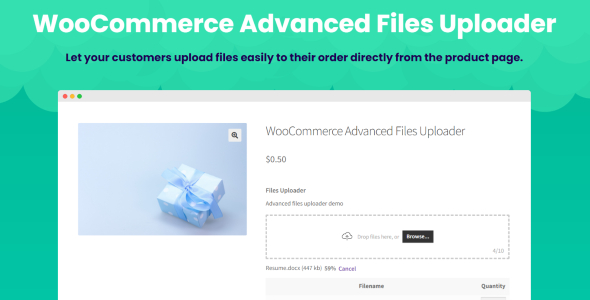 WooCommerce 高级文件上传器