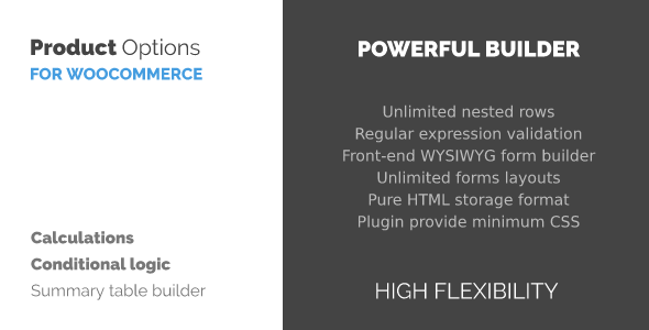 WooCommerce 产品选项 / 定制器