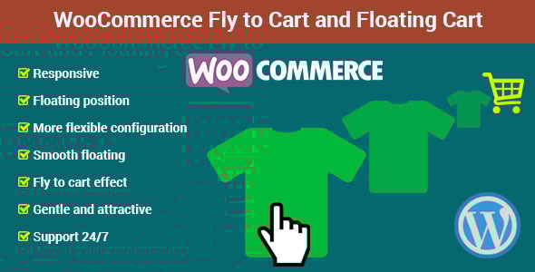 WooCommerce 飞到购物车和浮动购物车