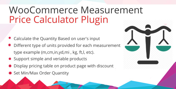 WooCommerce 测量价格计算器插件