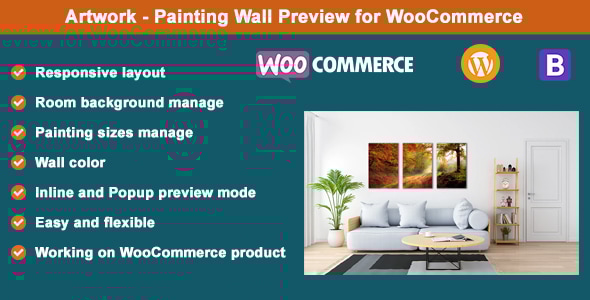 图稿 – WooCommerce 的绘画墙预览