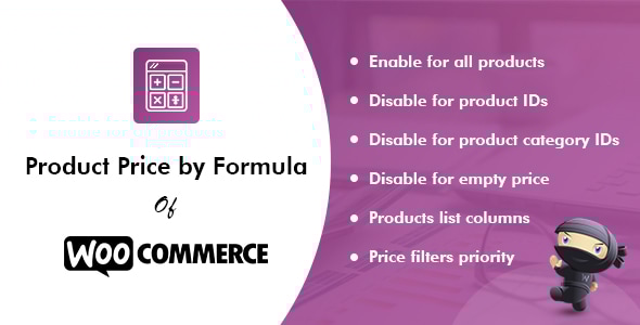Formula Pro for WooCommerce 的产品价格