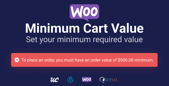WooCommerce 最低购物车价值