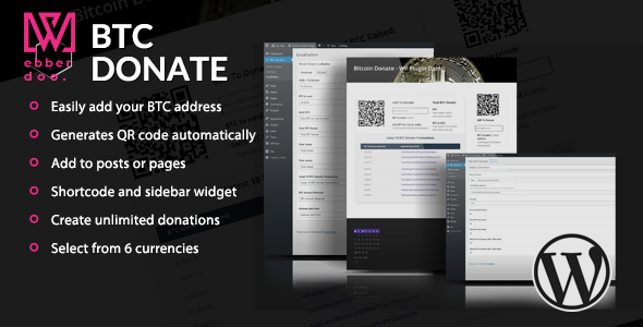 Bitcoin Donate – 一个 WordPress 插件