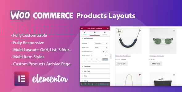 Elementor 的 WooCommerce 产品布局