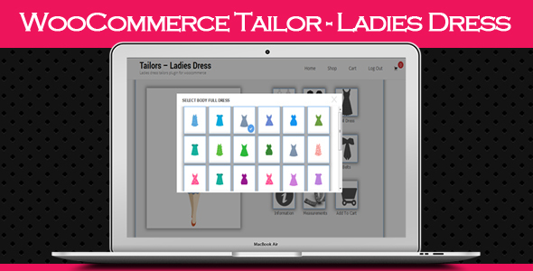 WooCommerce Tailor – 女士连衣裙