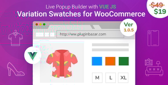 WooCommerce 的变体色板