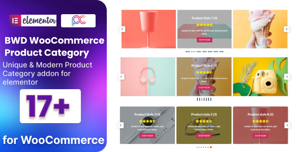 Elementor 的 WooCommerce 产品类别轮播