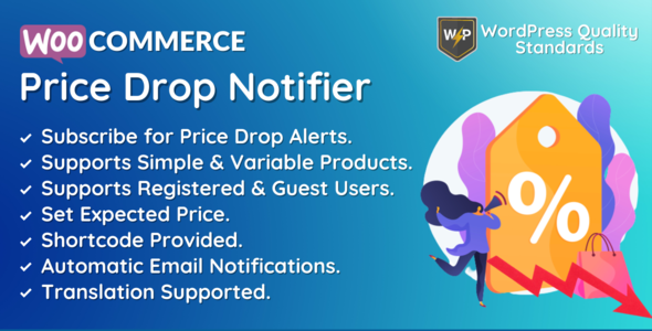 WooCommerce 降价通知器 |产品降价提醒