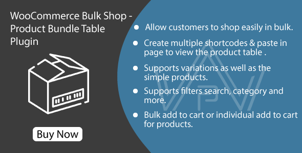 WooCommerce 的批量商店 – 产品捆绑表插件