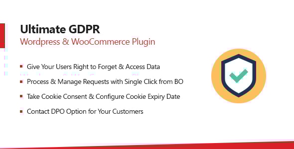 适用于WordPress和WooCommerce的终极GDPR合规插件
