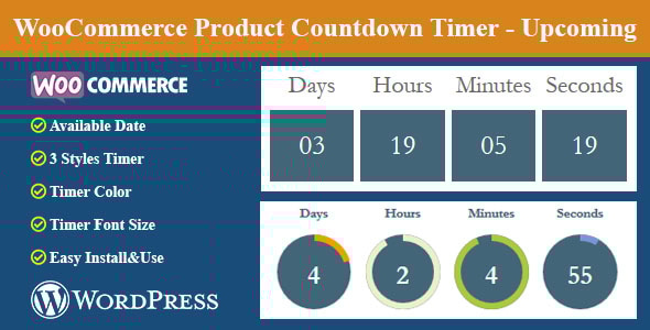 WooCommerce 产品倒数计时器 – 即将推出