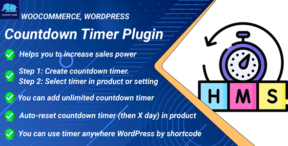 WooCommerce 和 WordPress 的倒数计时器插件