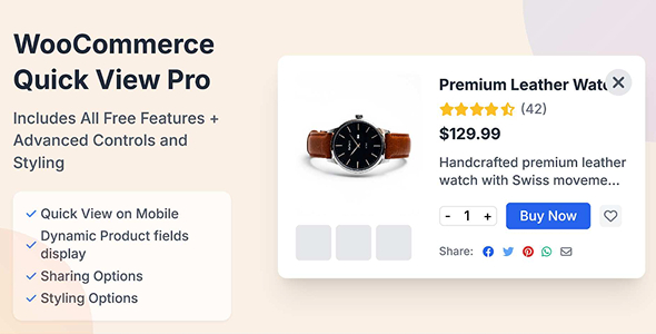 WooCommerce QuickView ：： WooCommerce 的高级产品快速视图