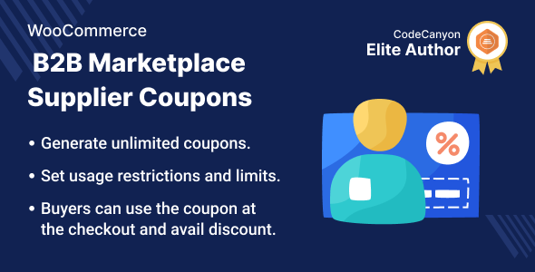 WooCommerce B2B Marketplace 供应商优惠券