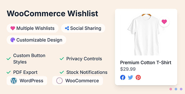WooCommerce 愿望清单 ：： WooCommerce 的智能产品愿望清单