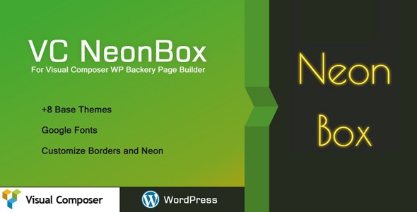 VC Neon Box – WPBakery页面构建器的精美字体和效果
