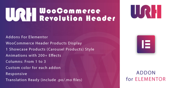 Elementor WordPress 插件的 WooCommerce Revolution 标题