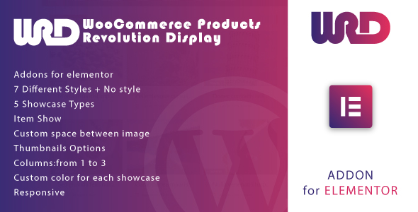 Elementor WordPress 插件的 Woocommerce 产品革命显示
