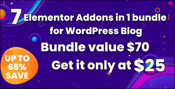 WordPress 博客插件 – Elementor Addons Bundle For Blogger
