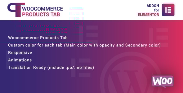 Elementor WordPress 插件的 WooCommerce 产品选项卡