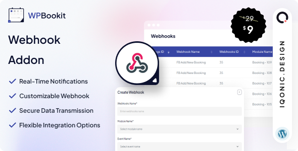 WPBookit – Webhook （插件）