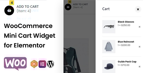 Elementor 的 WooCommerce 迷你购物车小部件